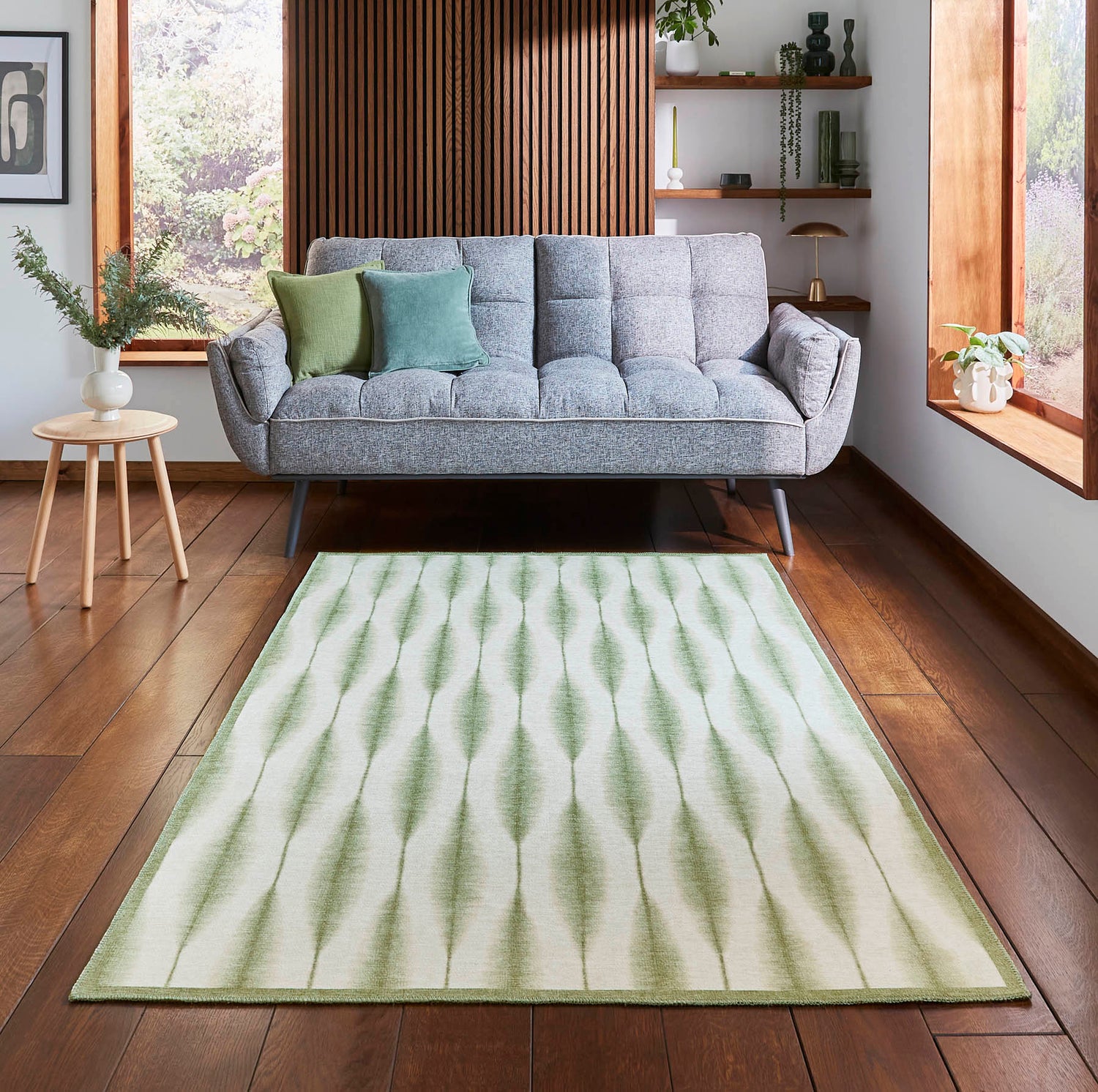 Scion Kasuri Sage Washable Rug - Love-Rugs