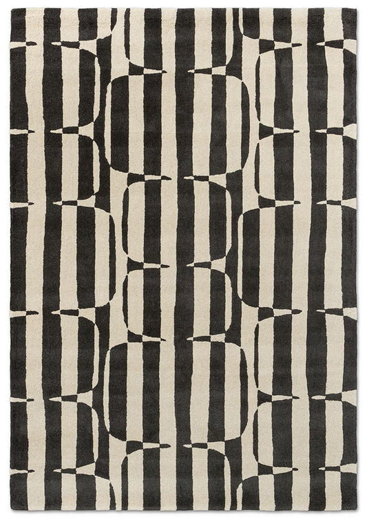 Scion Lohko Stripe Charcoal 123105 Rug - Love-Rugs