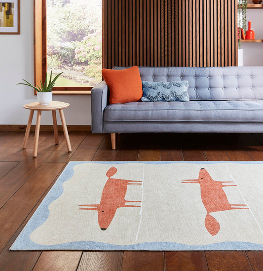 Scion Mr Fox Beige/Terra Washable Rug - Love-Rugs alternate image