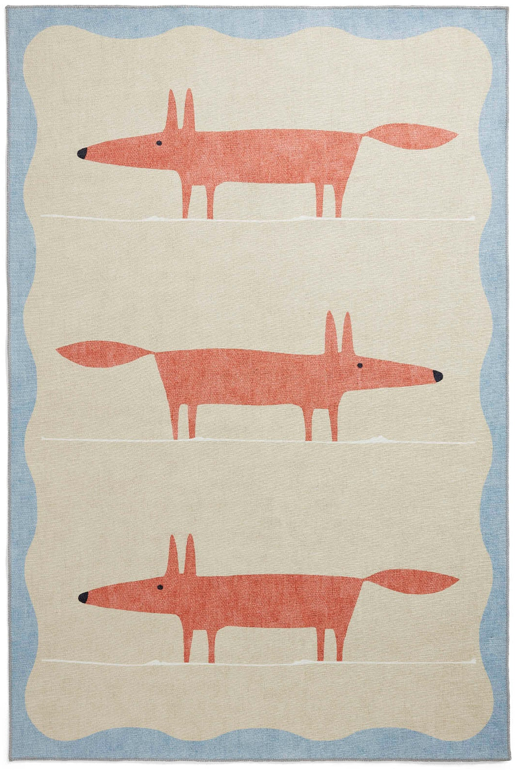 Scion Mr Fox Beige/Terra Washable Rug | Fast UK Dispatch - Love-Rugs