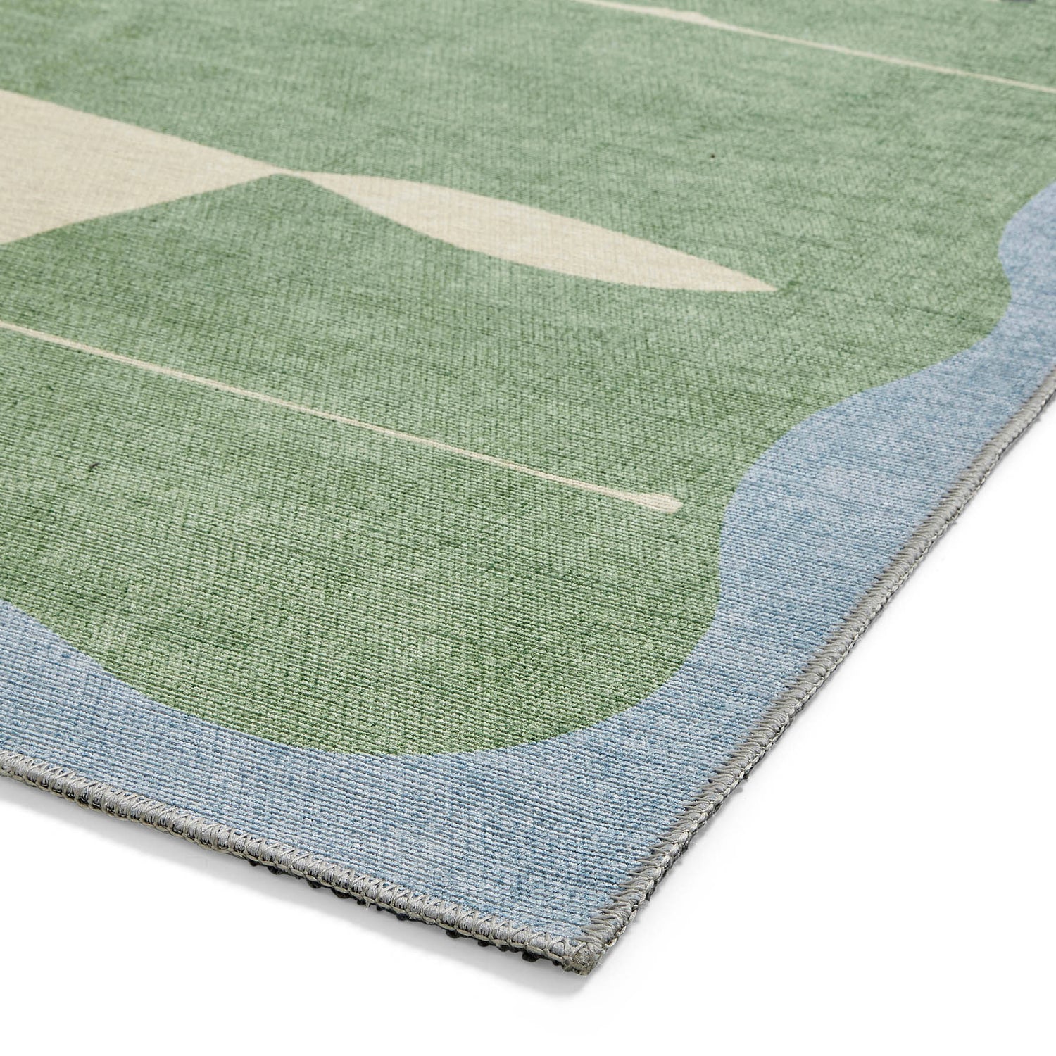 Scion Mr Fox Green/White Washable Rug - Love-Rugs