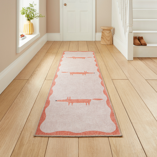Scion Mr Fox Pink/Terra Washable Runner Rug - Love-Rugs alternate image