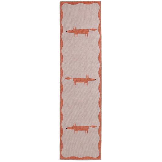 Scion Mr Fox Pink/Terra Washable Runner Rug - Love-Rugs