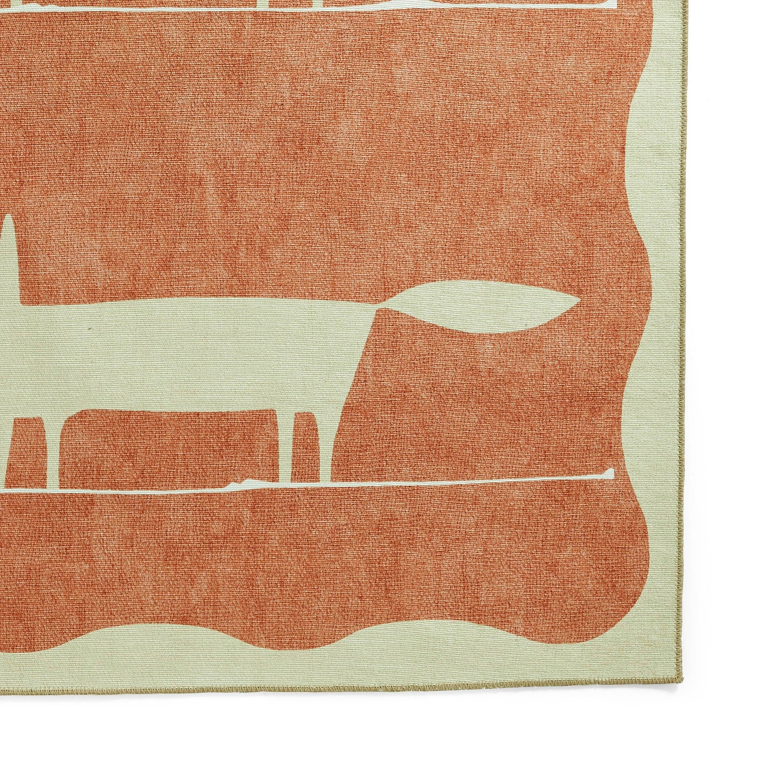 Scion Mr Fox Terra/Beige Washable Runner Rug - Love-Rugs