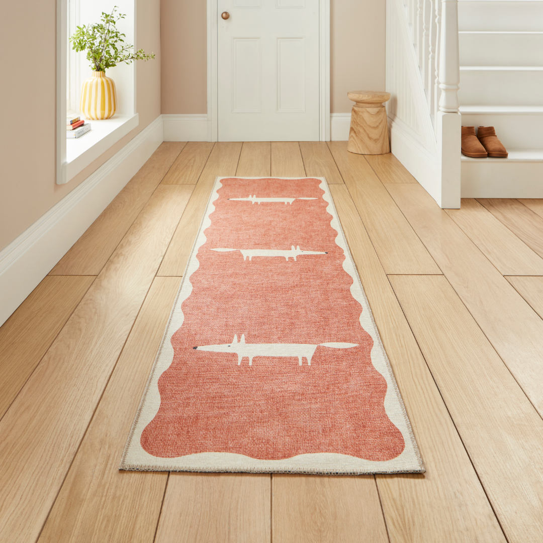 Scion Mr Fox Terra/Beige Washable Runner Rug - Love-Rugs