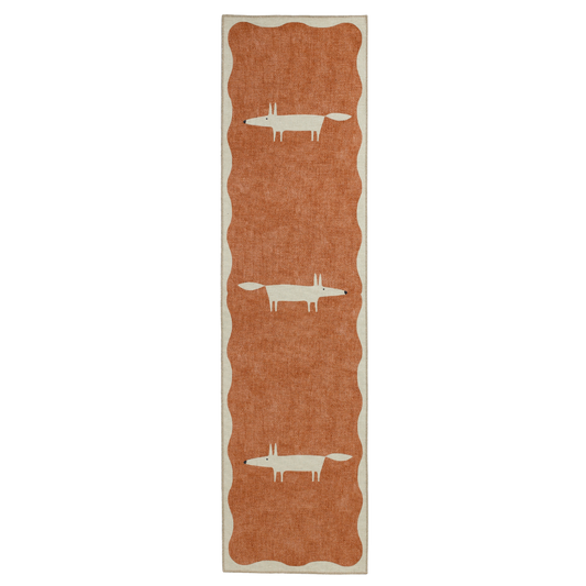 Scion Mr Fox Terra/Beige Washable Runner Rug - Love-Rugs