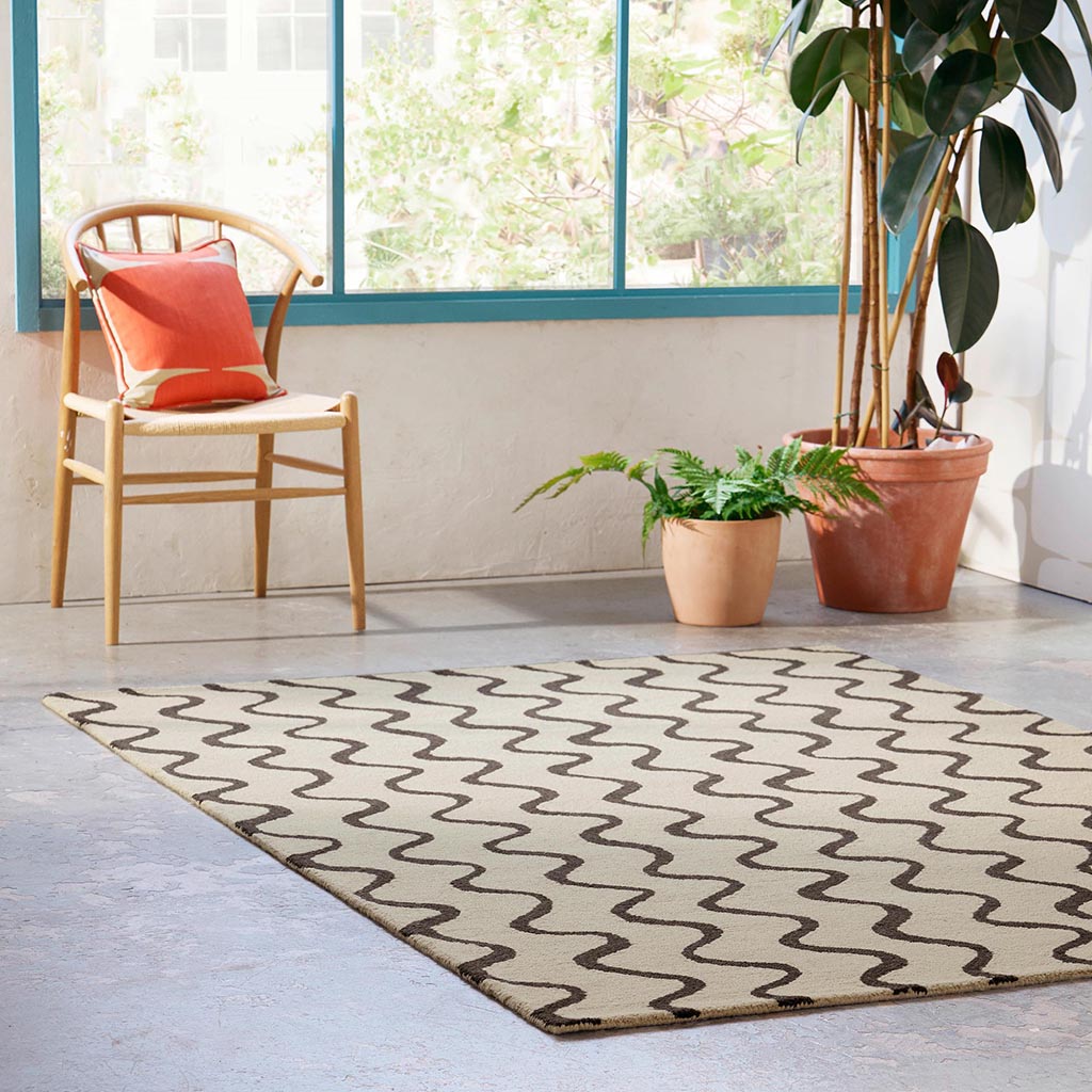 Scion Ribbon Charcoal 124305 Rug - Love-Rugs
