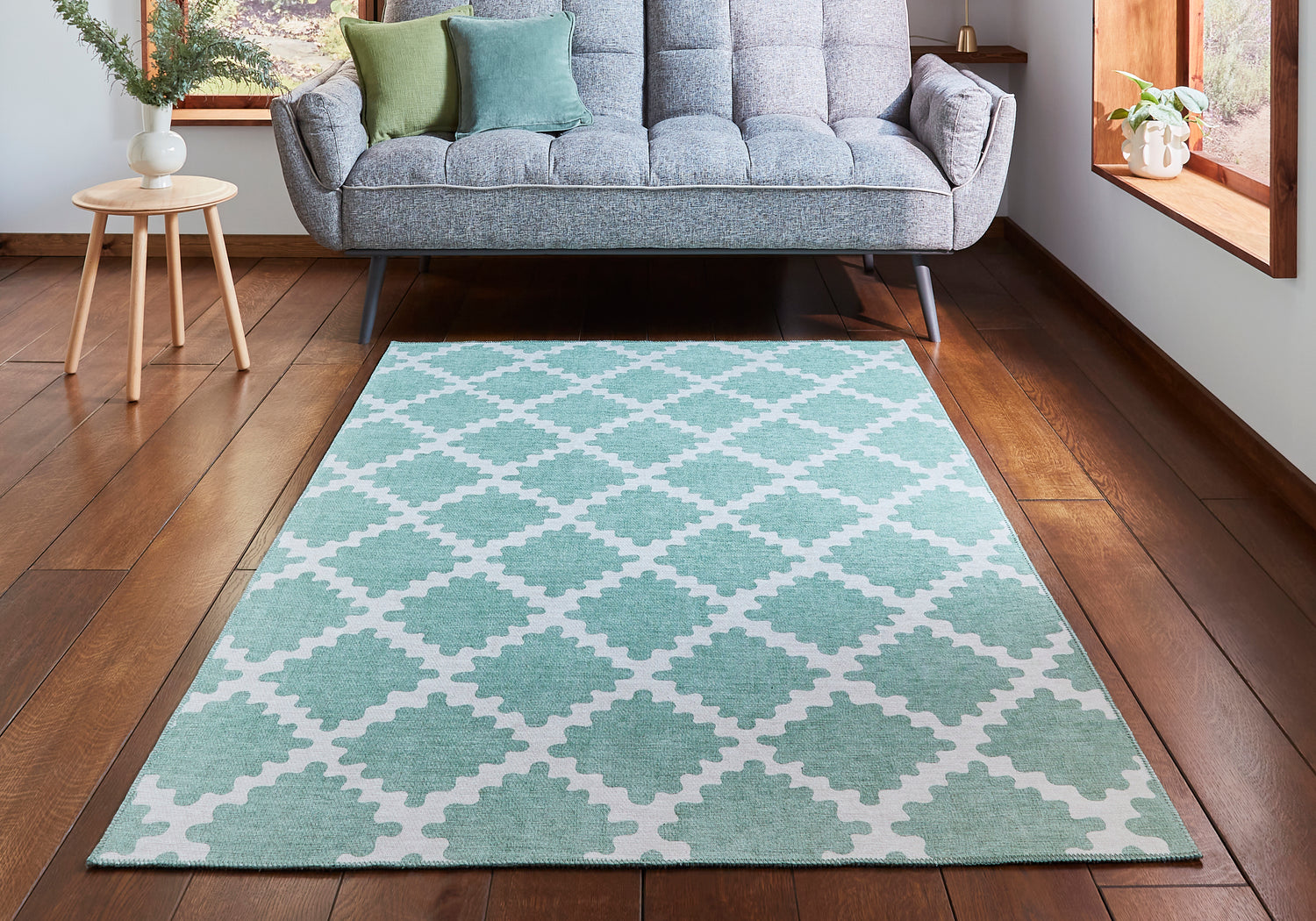 Scion Swithland Evergreen Washable Rug - Love-Rugs
