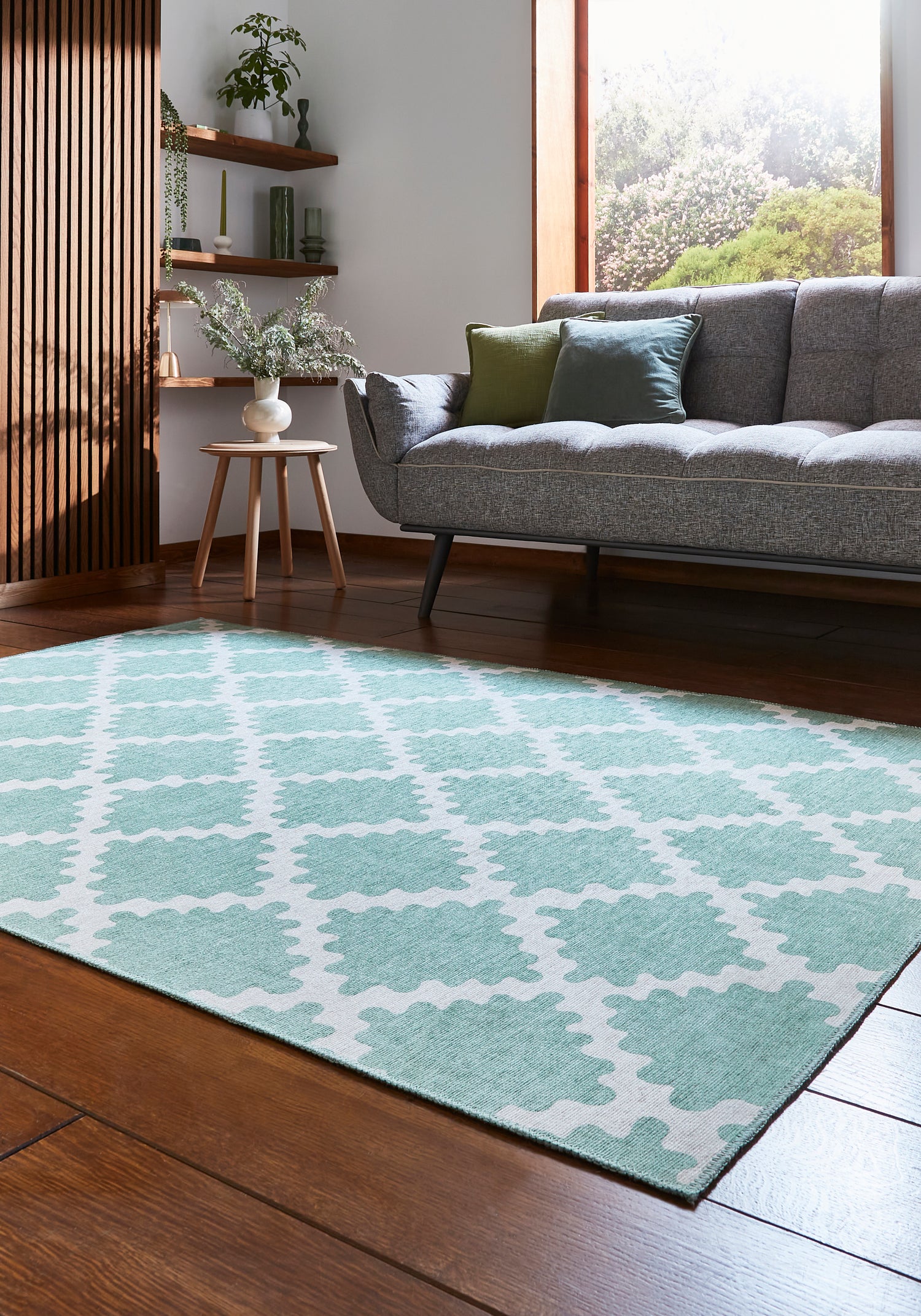 Scion Swithland Evergreen Washable Rug - Love-Rugs
