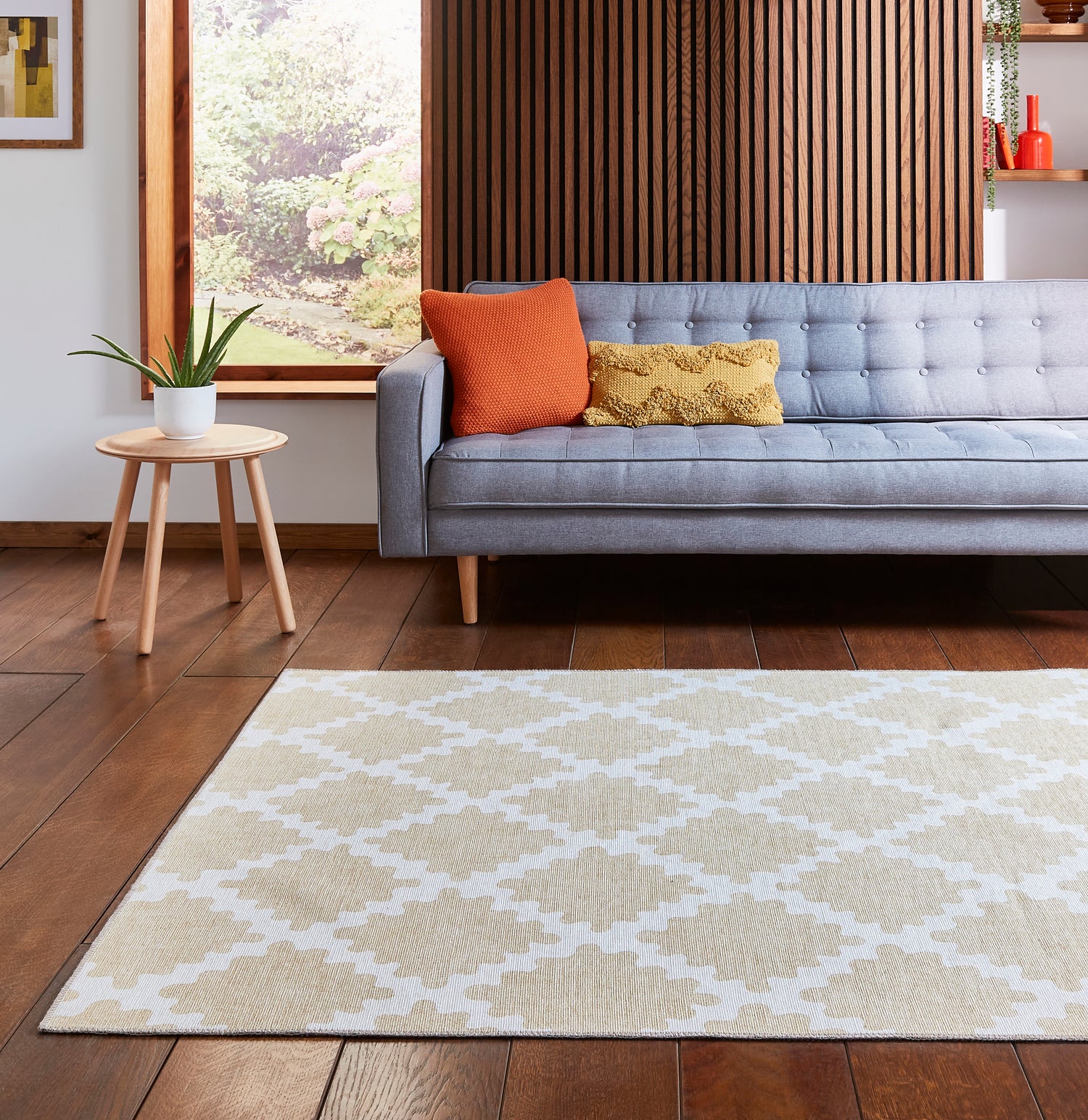 Scion Swithland Wheat Washable Rug - Love-Rugs