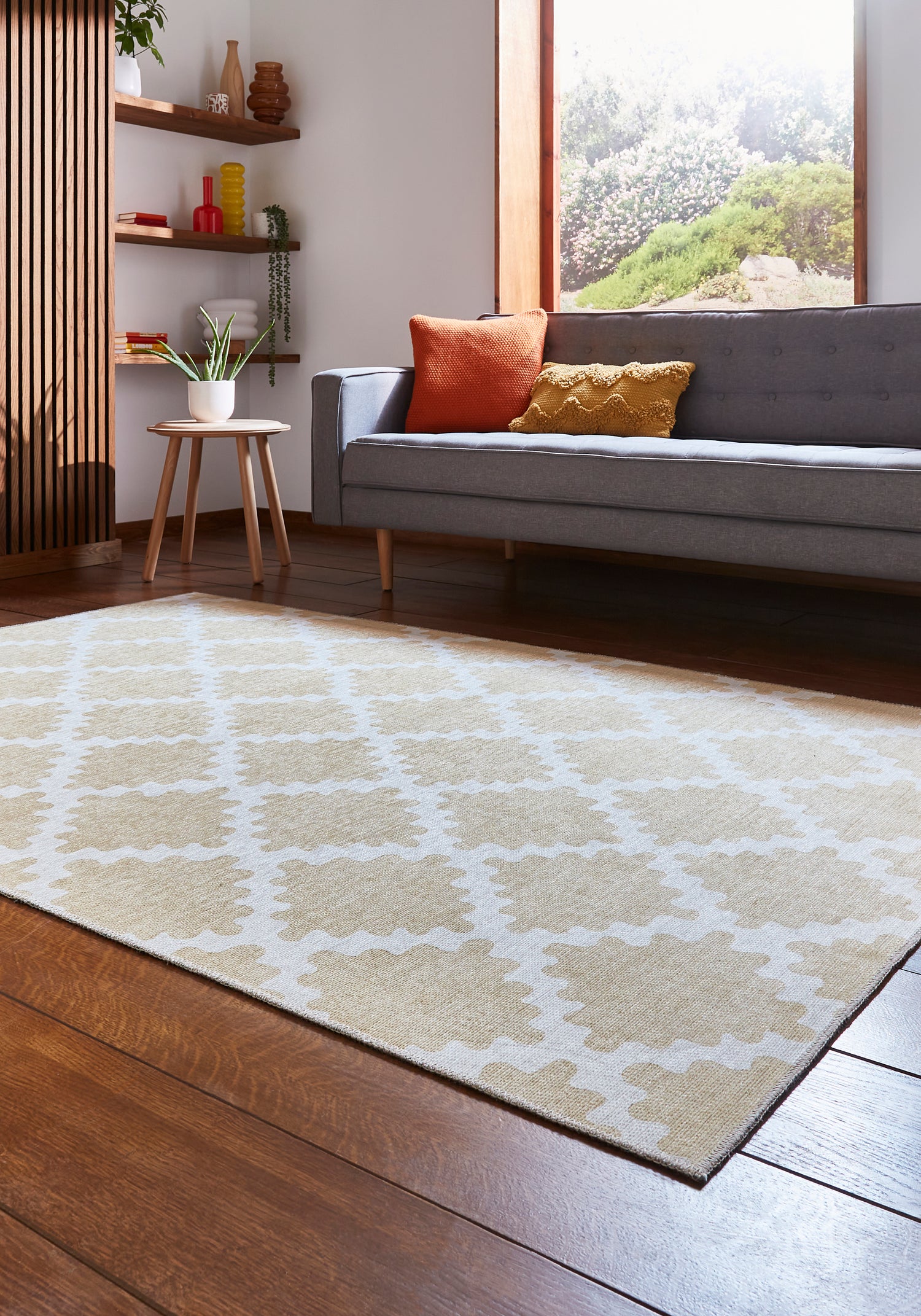 Scion Swithland Wheat Washable Rug - Love-Rugs