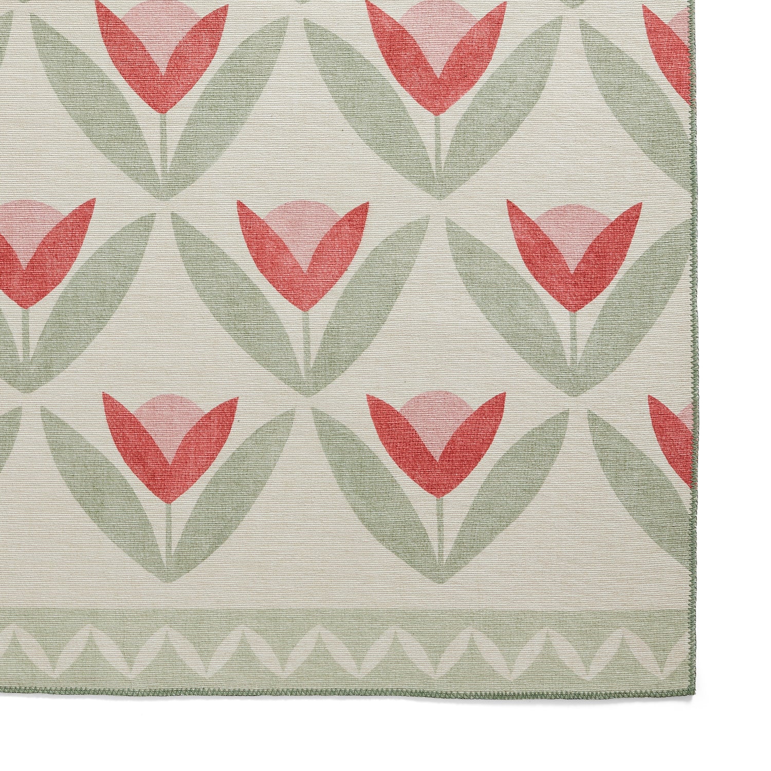 Scion Tulip Trellis Blush Washable Runner Rug - Love-Rugs