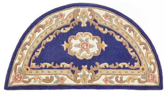 Shensi Navy Half-Moon Rug