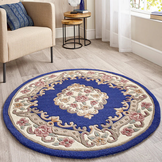 Shensi Navy Round Rug alternate image