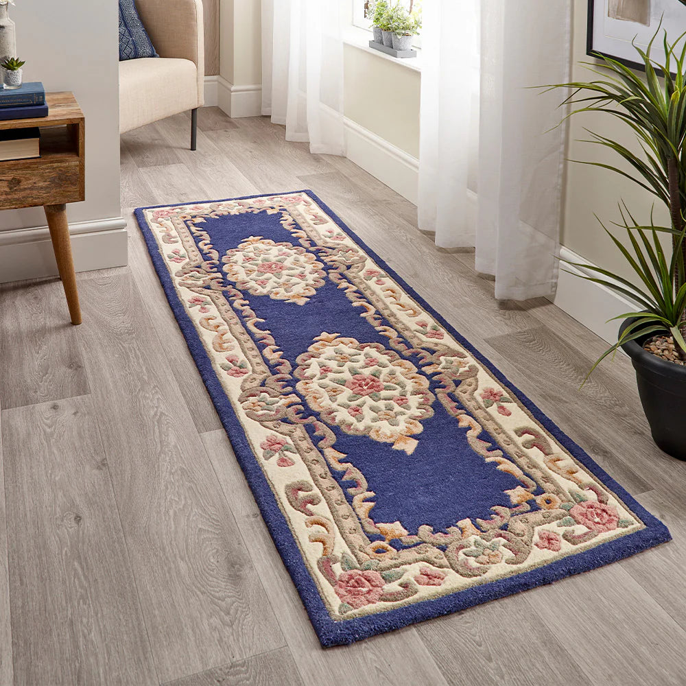 Shensi Navy Runner Rug