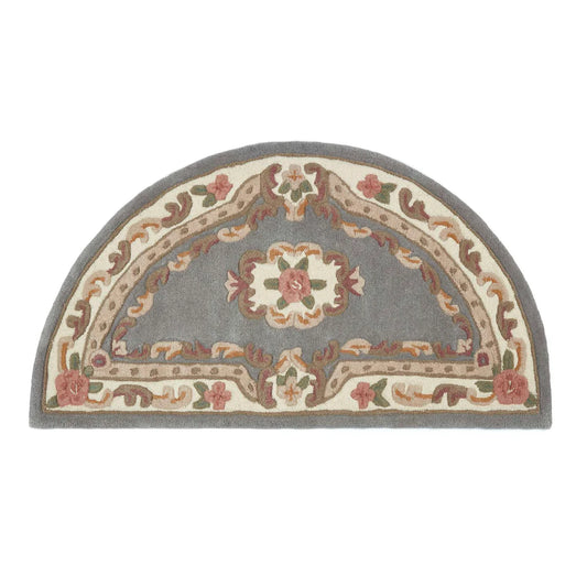 Shensi Grey Half-Moon Rug - Love-Rugs