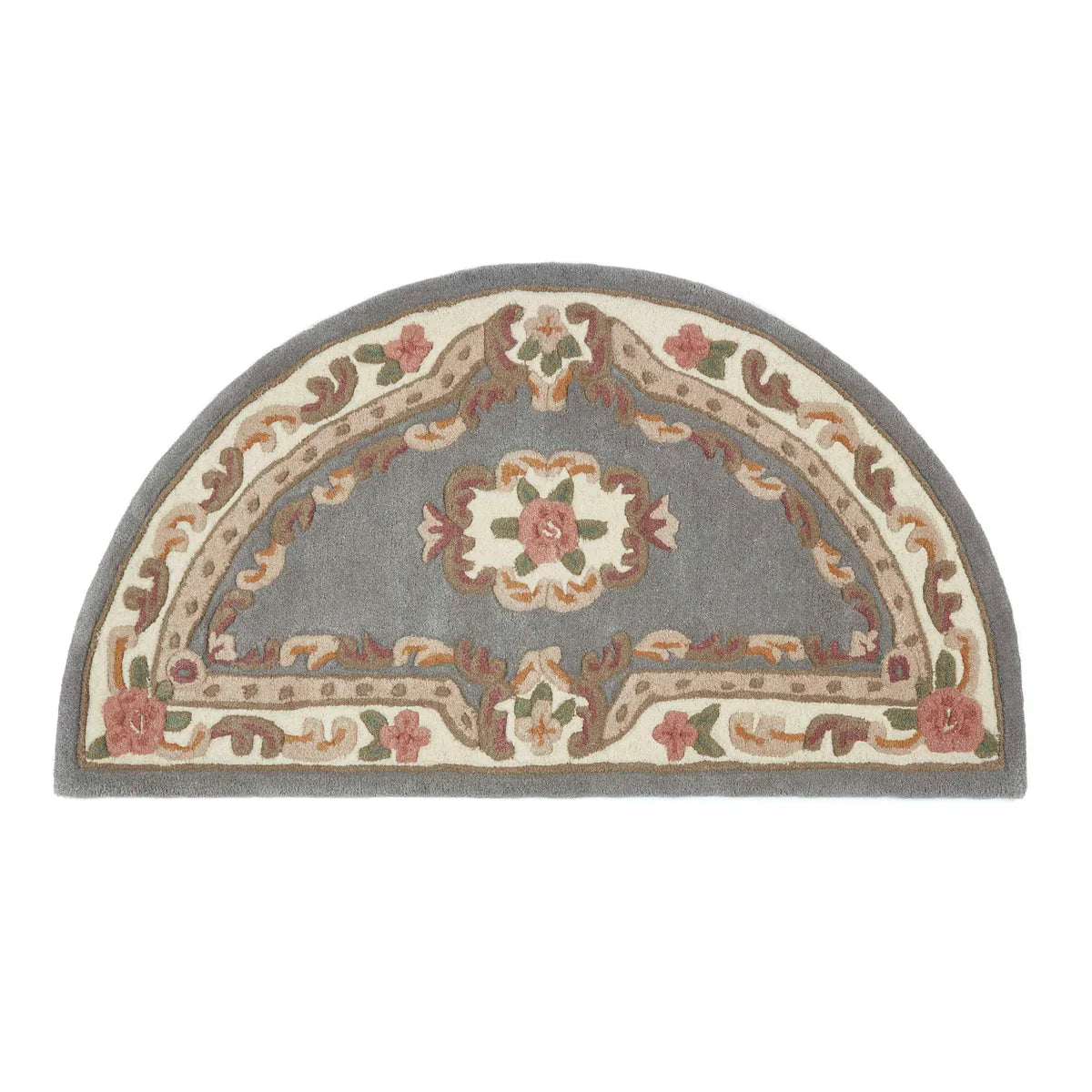 Shensi Grey Half-Moon Rug - Love-Rugs