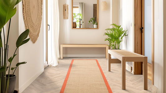 Sisal Linen Orange Runner Rug - Love-Rugs alternate image