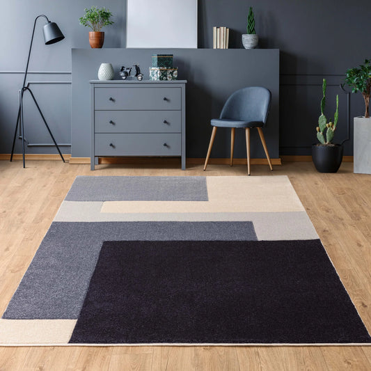 Sketch SK13 Blocks Blue Rug - Love-Rugs alternate image
