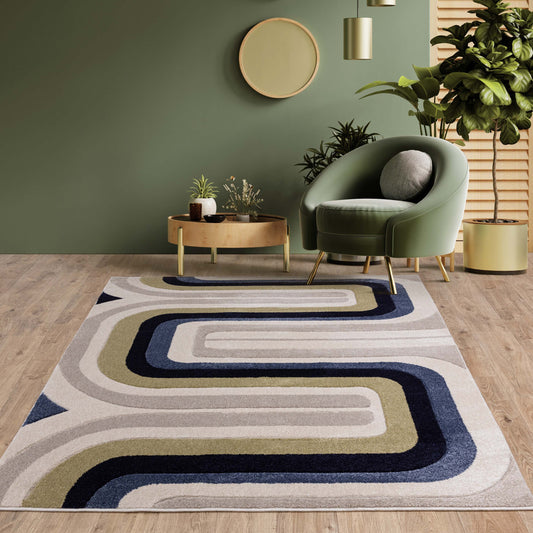 Sketch SK18 Contour Blue Rug - Love-Rugs alternate image