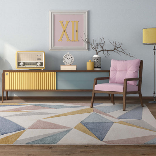 Sketch SK20 Kaleidoscope Pastel Rug - Love-Rugs alternate image