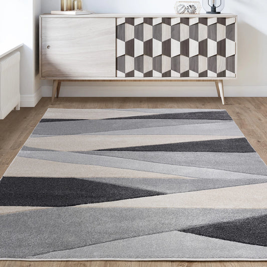 Sketch SK24 Segment Grey Rug - Love-Rugs alternate image