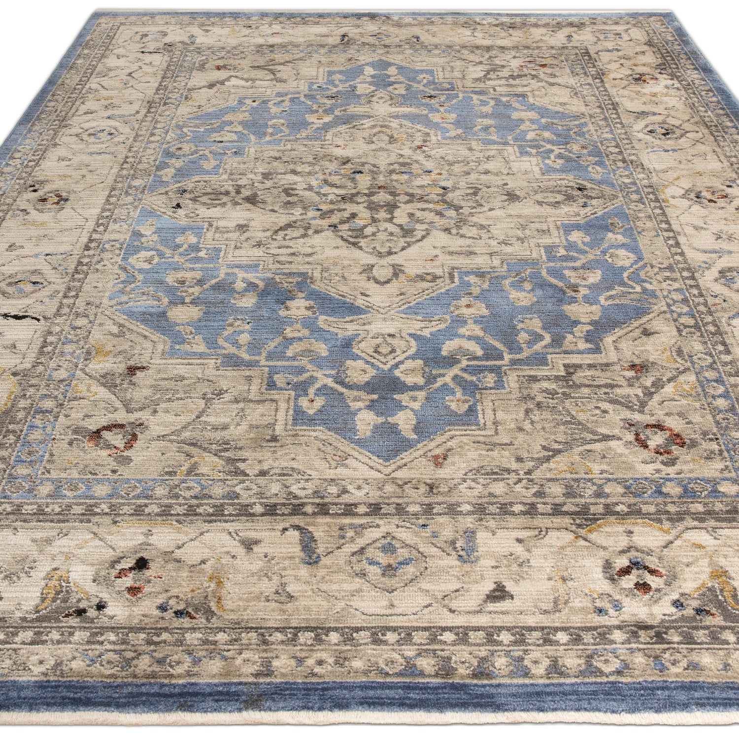 Sovereign Blue Medallion Rug - Love-Rugs
