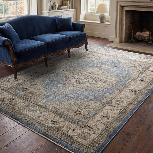 Sovereign Blue Medallion Rug - Love-Rugs alternate image