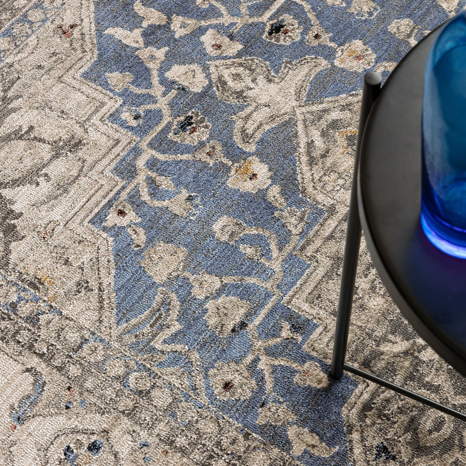 Sovereign Blue Medallion Rug - Love-Rugs