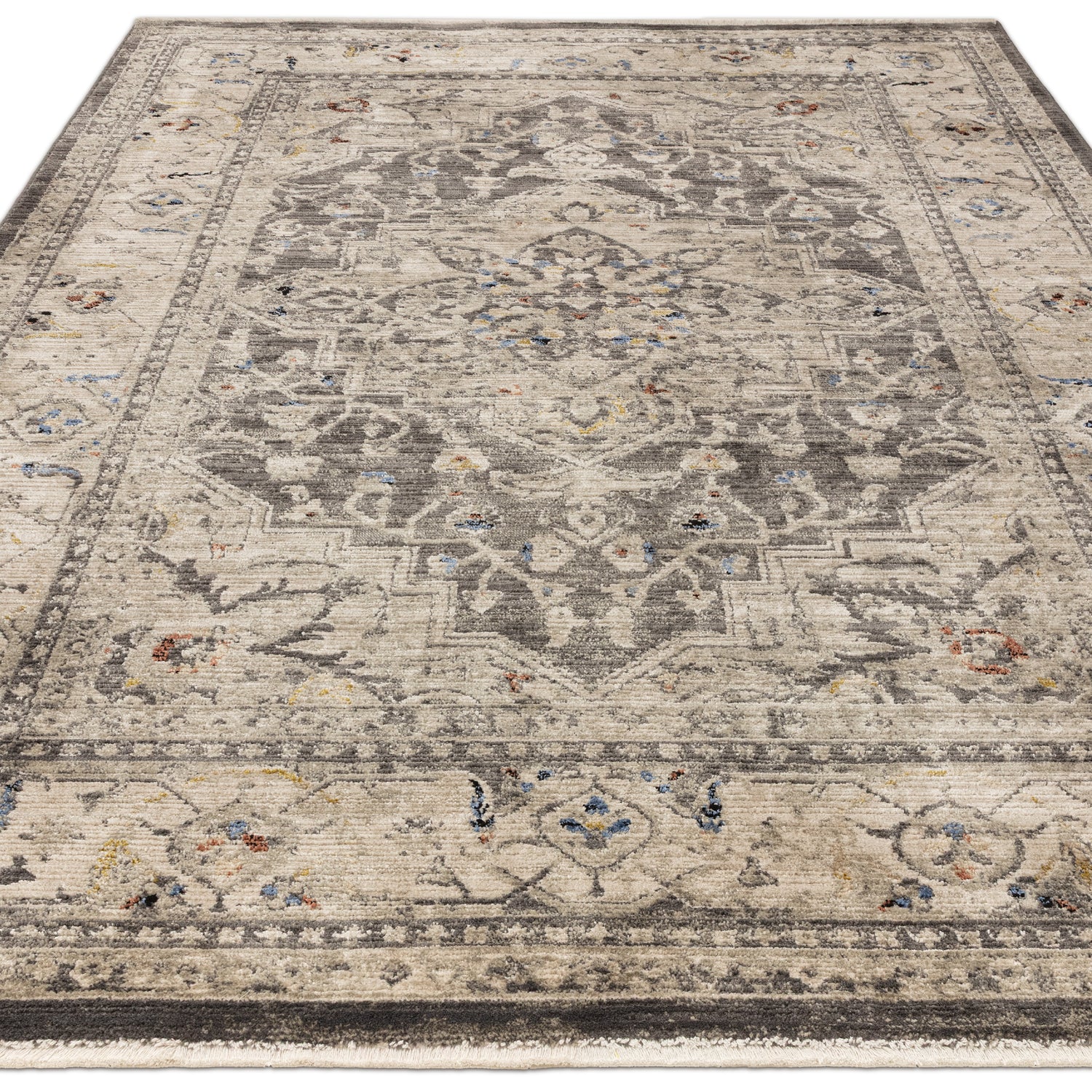 Sovereign Charcoal Medallion Rug - Love-Rugs