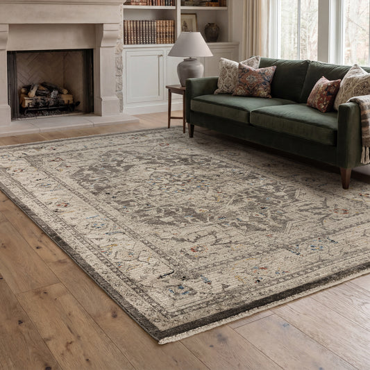 Sovereign Charcoal Medallion Rug - Love-Rugs alternate image