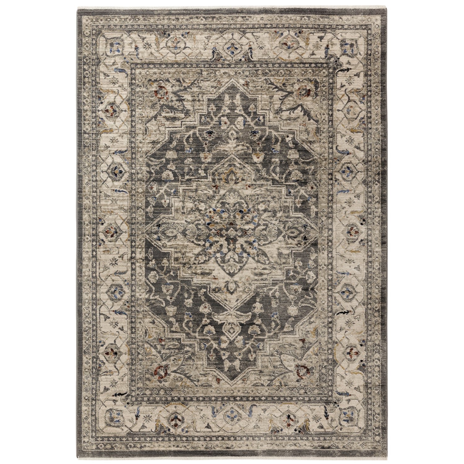 Sovereign Charcoal Medallion Rug - Love-Rugs