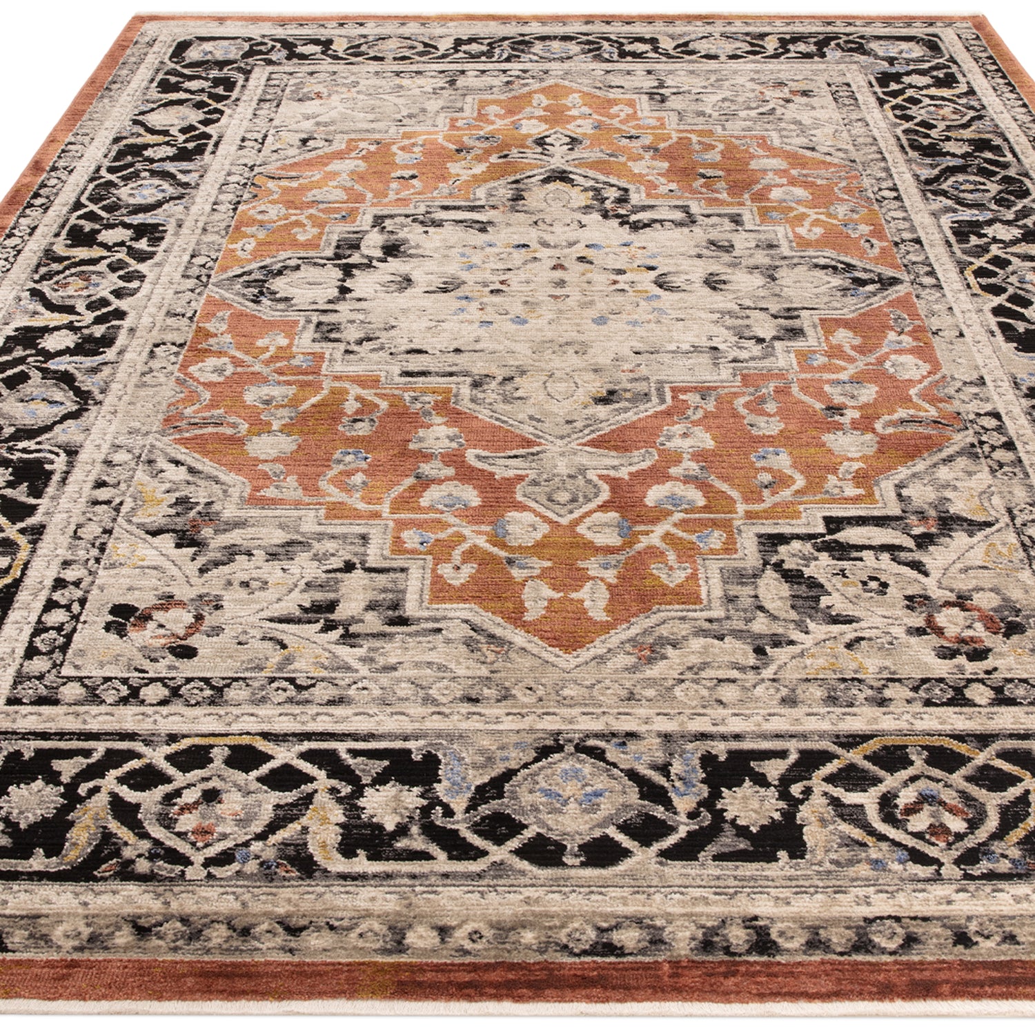 Sovereign Terracotta Medallion Rug - Love-Rugs