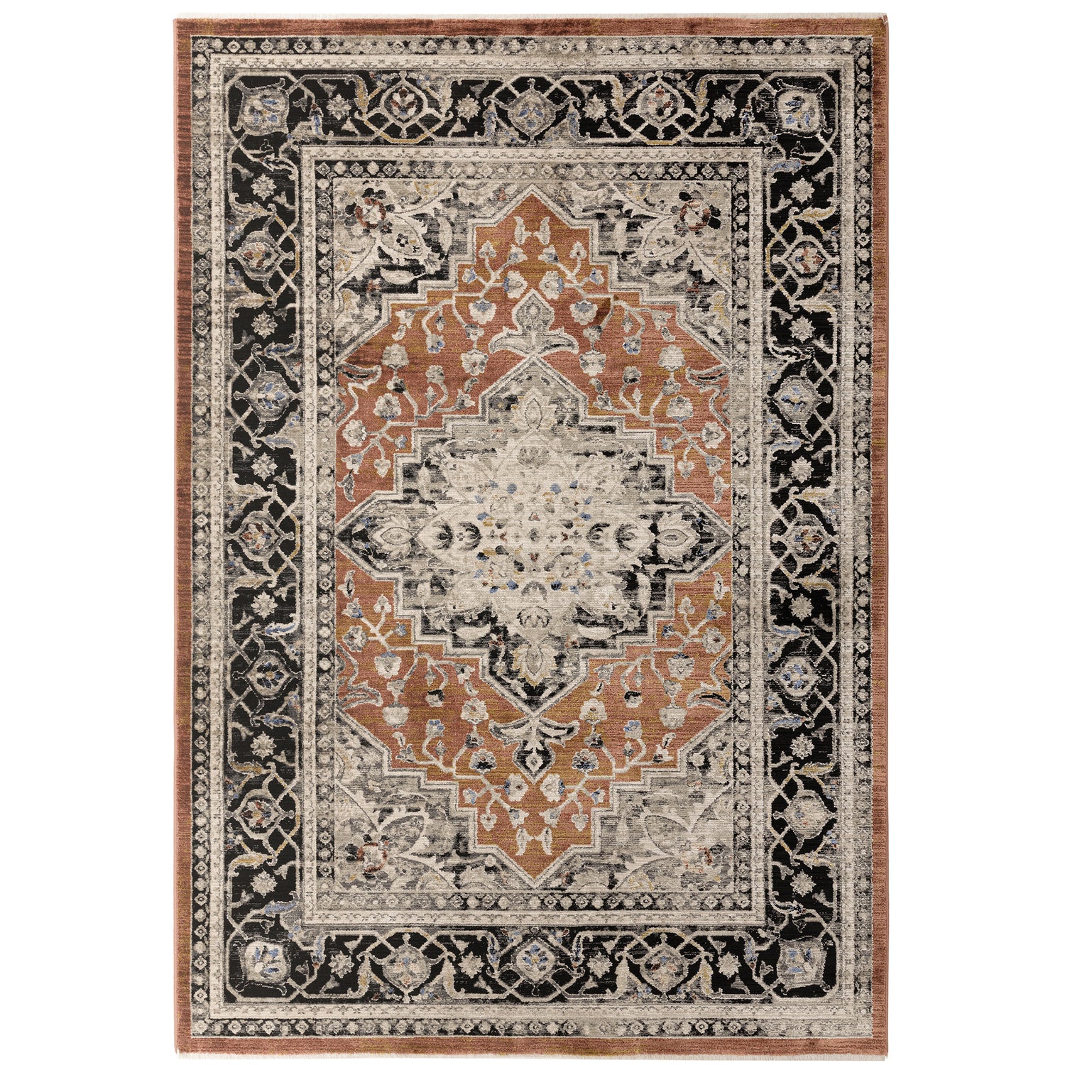 Sovereign Terracotta Medallion Rug - Love-Rugs