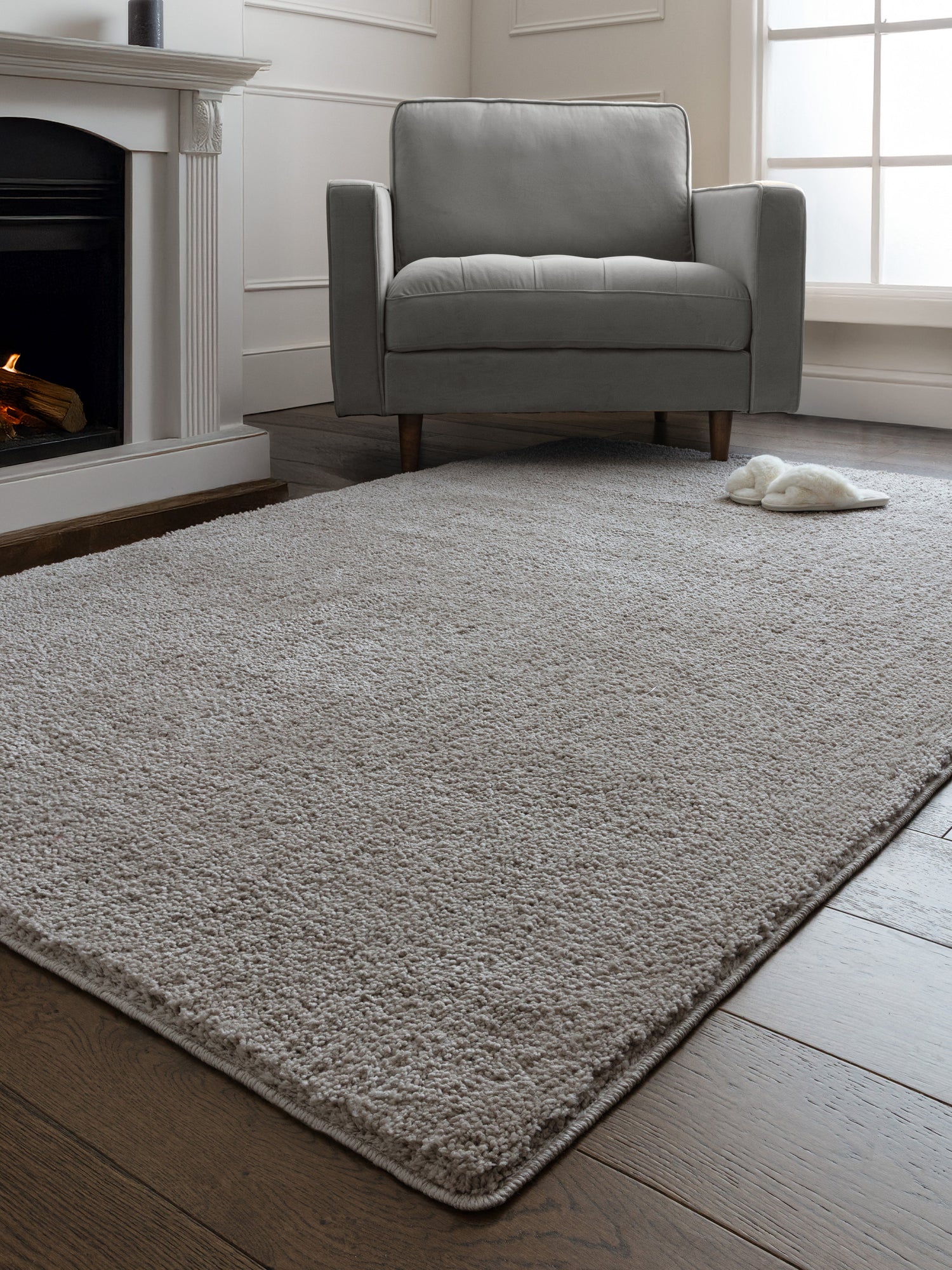 Super Snug Washable Light Grey Rug - Love-Rugs