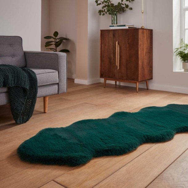 Super Teddy Jewel Green Double Sheepskin Rug – Love-Rugs