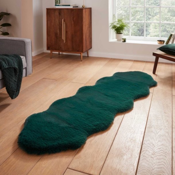 Super Teddy Jewel Green Double Sheepskin Rug – Love-Rugs
