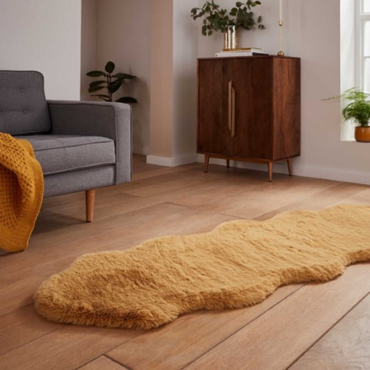 Love-Rugs Super Teddy Mustard Double Sheepskin Rug alternate image