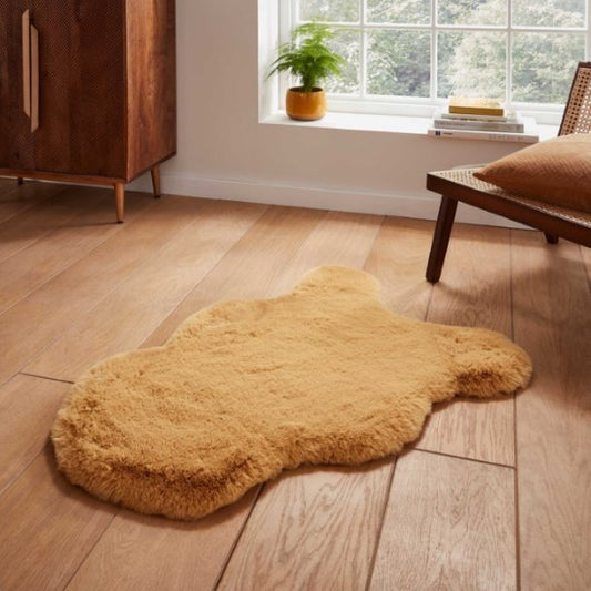 Love-Rugs Super Teddy Mustard Single Sheepskin Rug