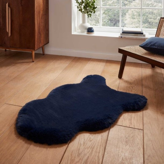 Love-Rugs Super Teddy Navy Single Sheepskin Rug