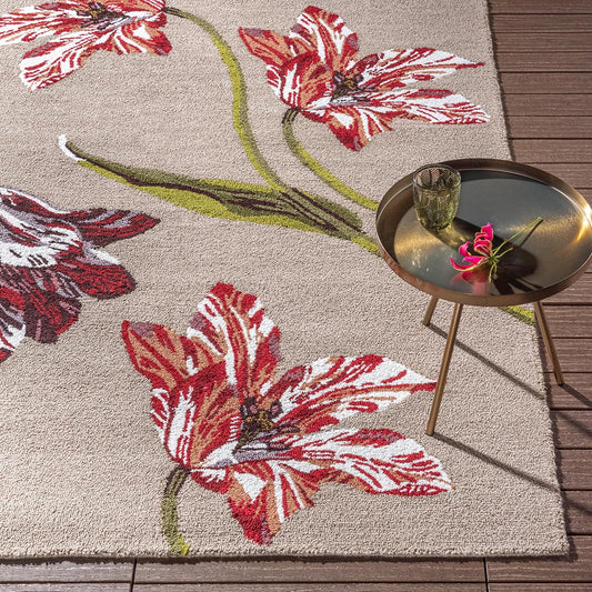 Ted Baker Botanical Tulip Burgundy Outdoor 455610 Rug - Love-Rugs alternate image