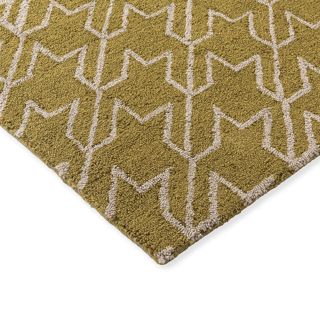 Ted Baker Houndstooth Mustard Outdoor 455706 Rug - Love-Rugs
