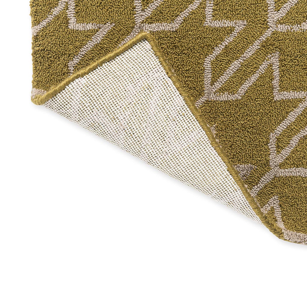Ted Baker Houndstooth Mustard Outdoor 455706 Rug - Love-Rugs