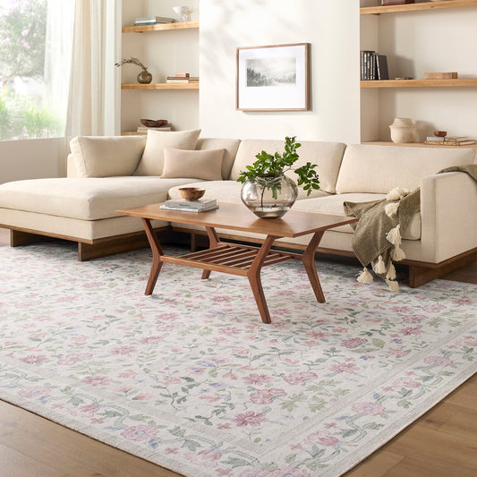 Thistle Floral Washable THT2300 Rug - Love-Rugs alternate image