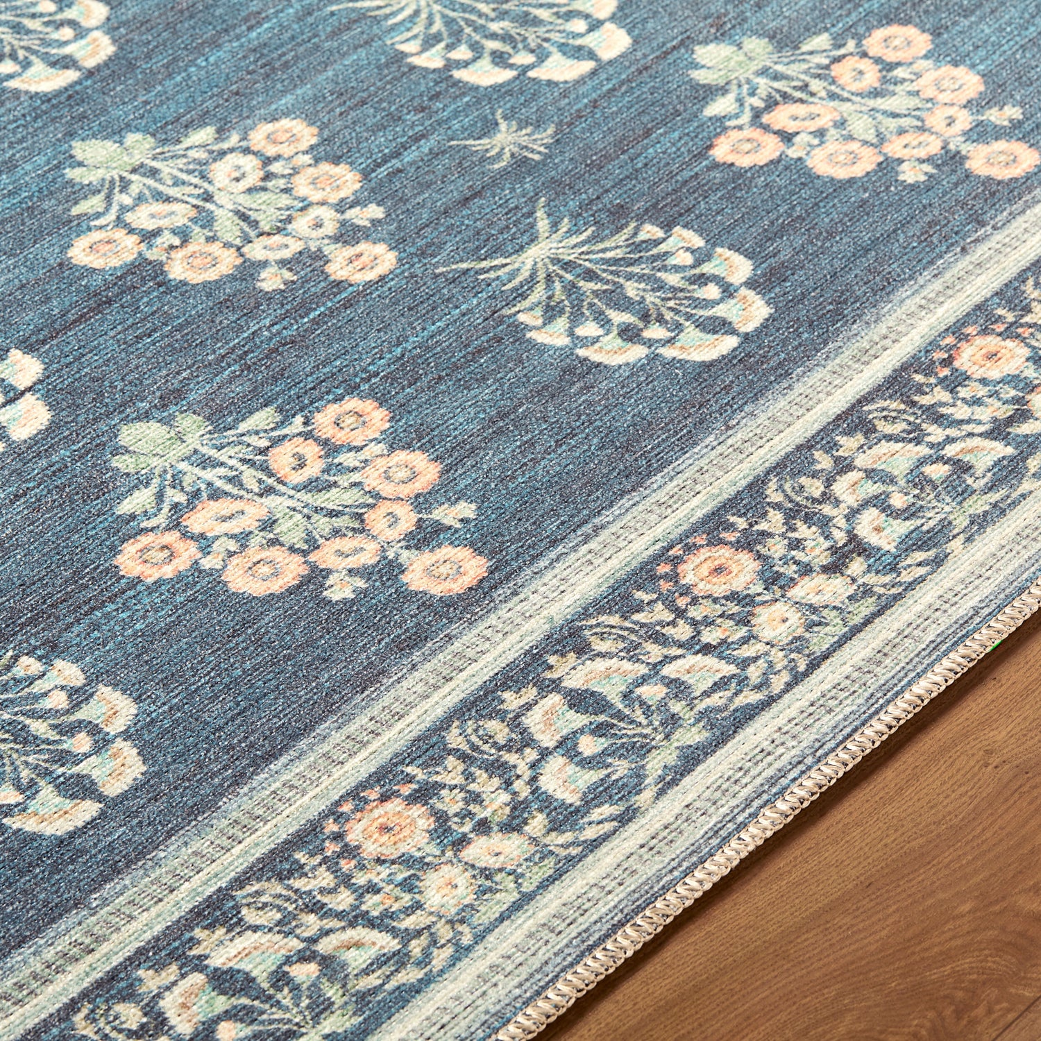 Thistle Floral Washable THT2302 Rug - Love-Rugs