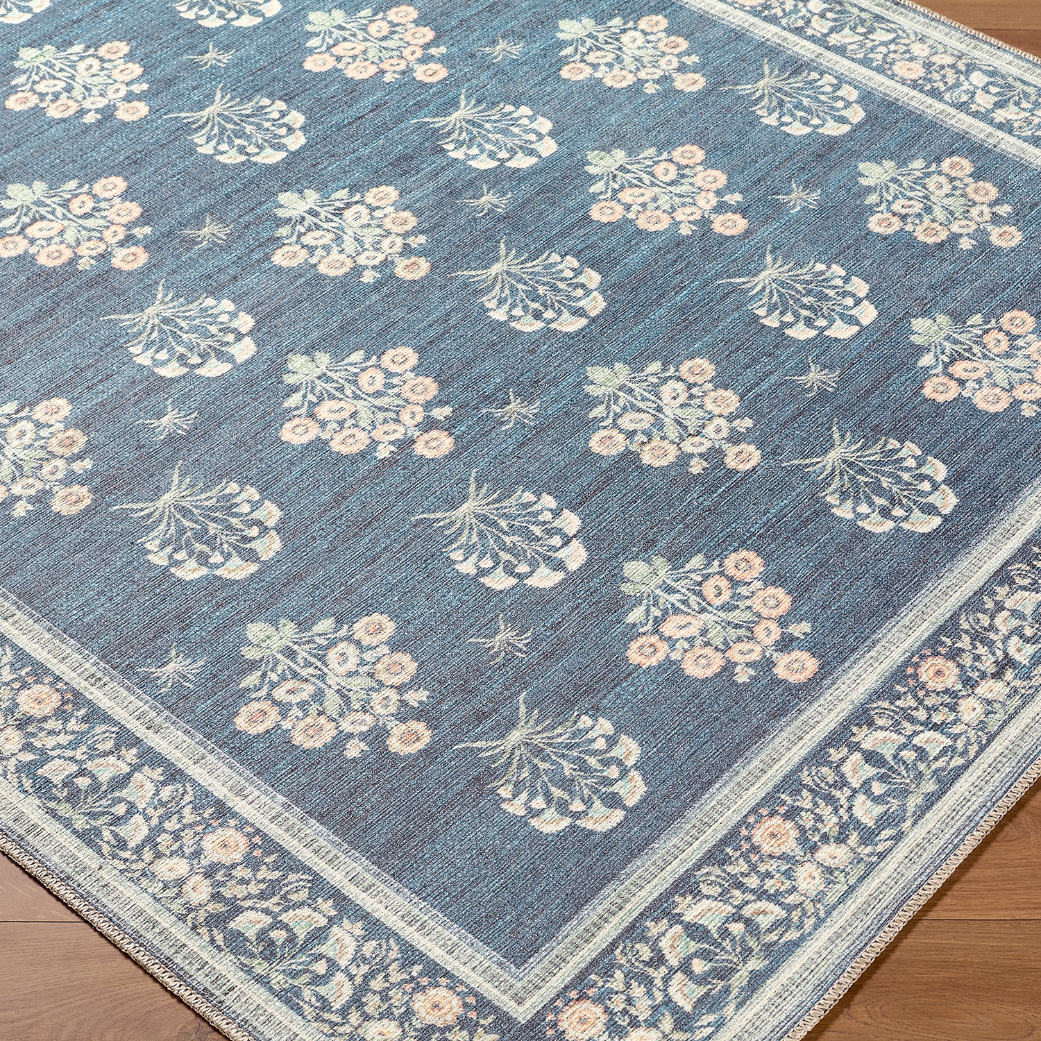 Thistle Floral Washable THT2302 Rug - Love-Rugs