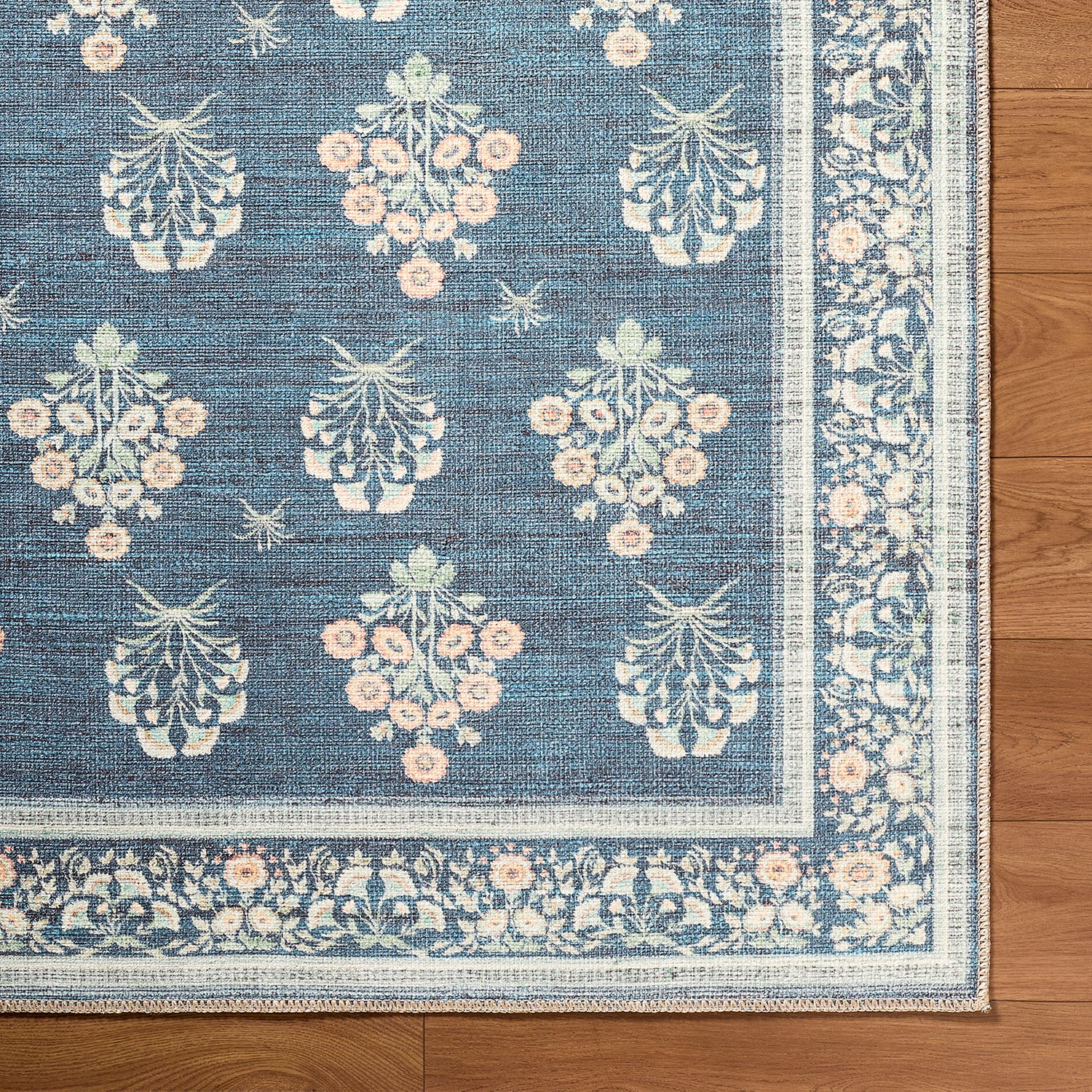 Thistle Floral Washable THT2302 Rug - Love-Rugs