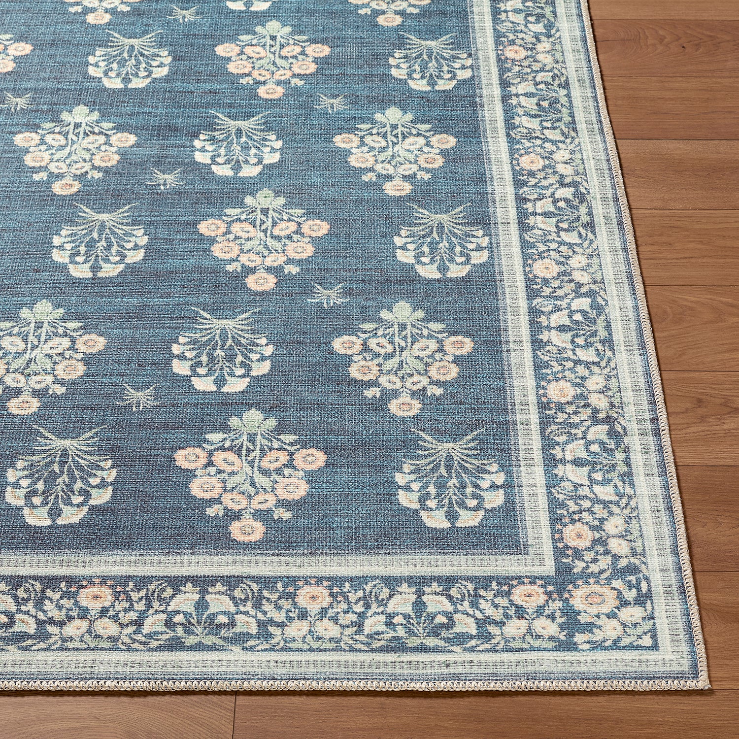 Thistle Floral Washable THT2302 Rug - Love-Rugs