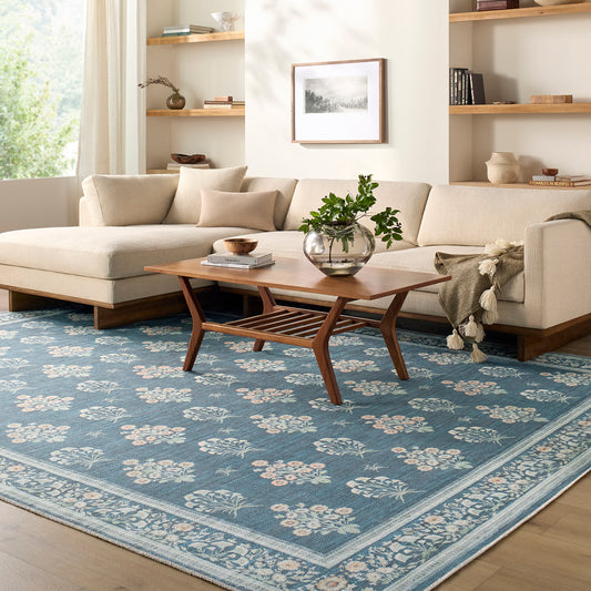 Thistle Floral Washable THT2302 Rug - Love-Rugs alternate image