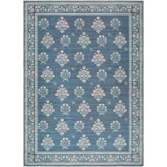 Thistle Floral Washable THT2302 Rug - Love-Rugs
